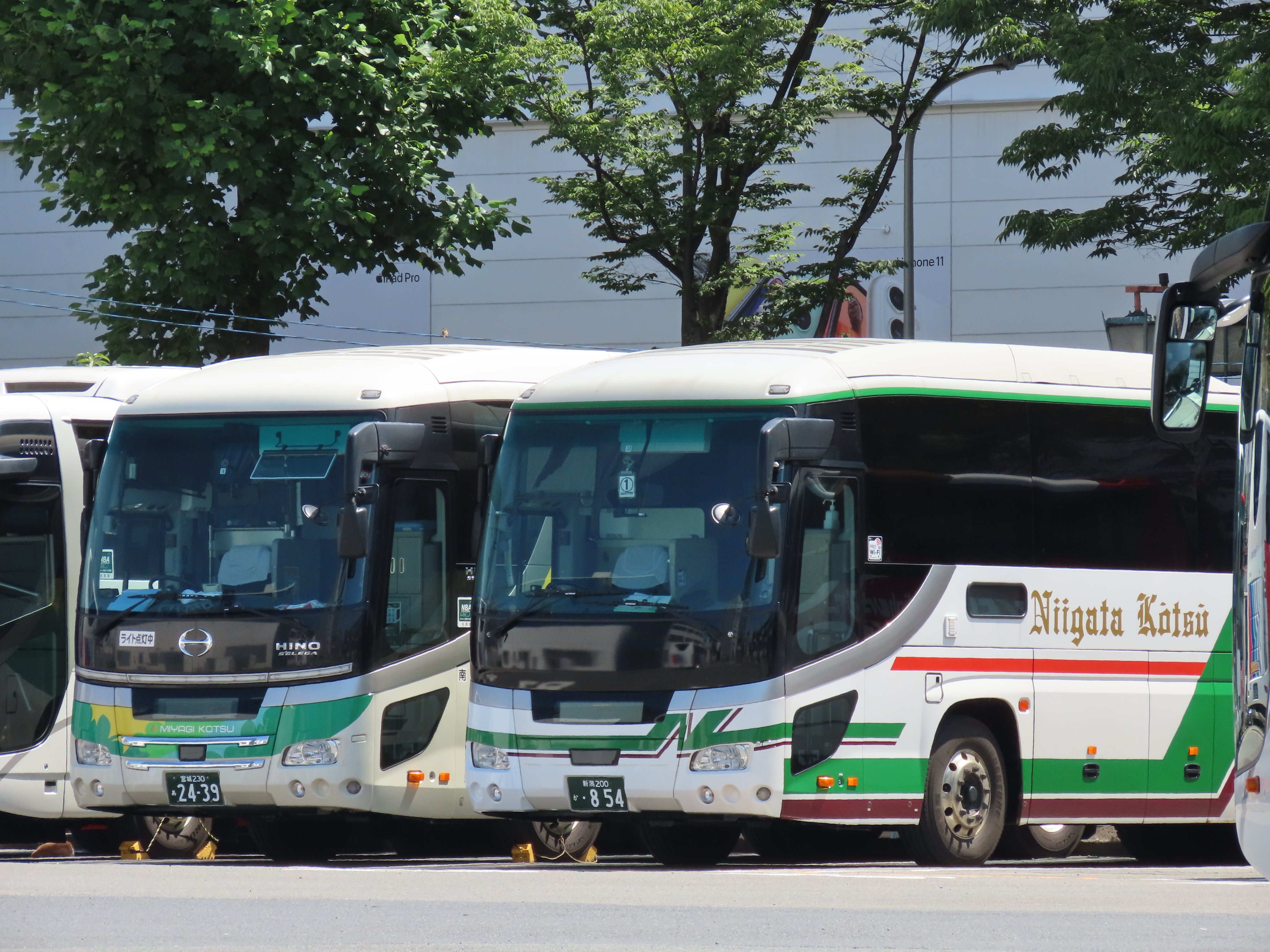 さんいち 宮城交通 2439 仙台南 宮城0か2439 新潟交通 H854 I 新潟東部 新潟0か854 両社の夜行高速車が営業所で並ぶのは仙台でも新潟でも東京でも大阪でもなく名古屋だけ T Co Jgk3oopngg Twitter