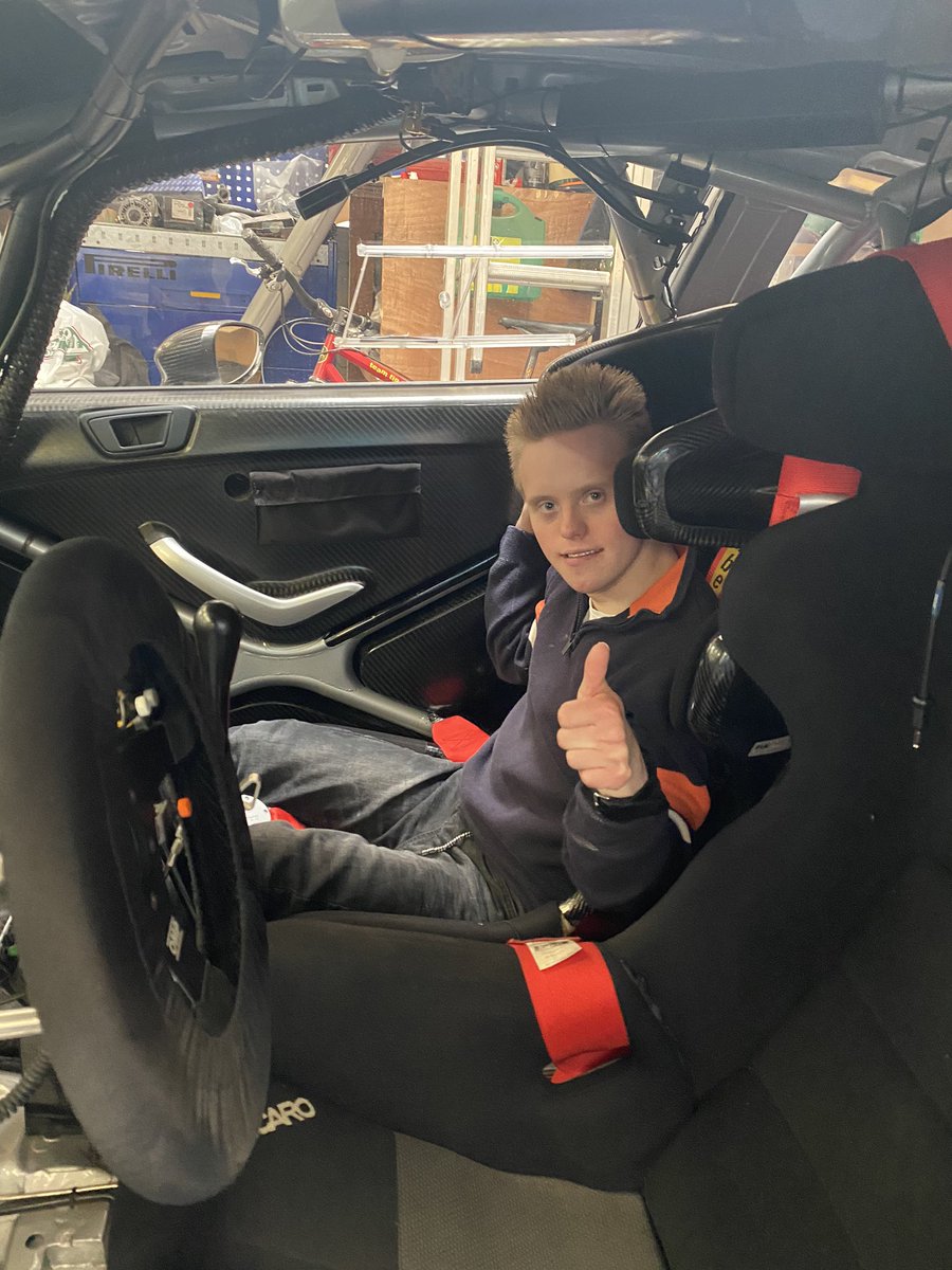 johnlegendstone's tweet photo. Not long now for the @MSportLtd Stages in the @Legendfires #FiestaWRC #chassis3 #PX60AVL #msportstages someone is excited @DSAInfo https://t.co/9L51RitqPd