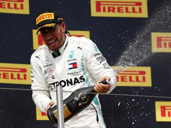 ANI's tweet photo. Lewis Hamilton wins British Grand Prix for a record seventh time. (file pic) https://t.co/uMY3xLPzdM