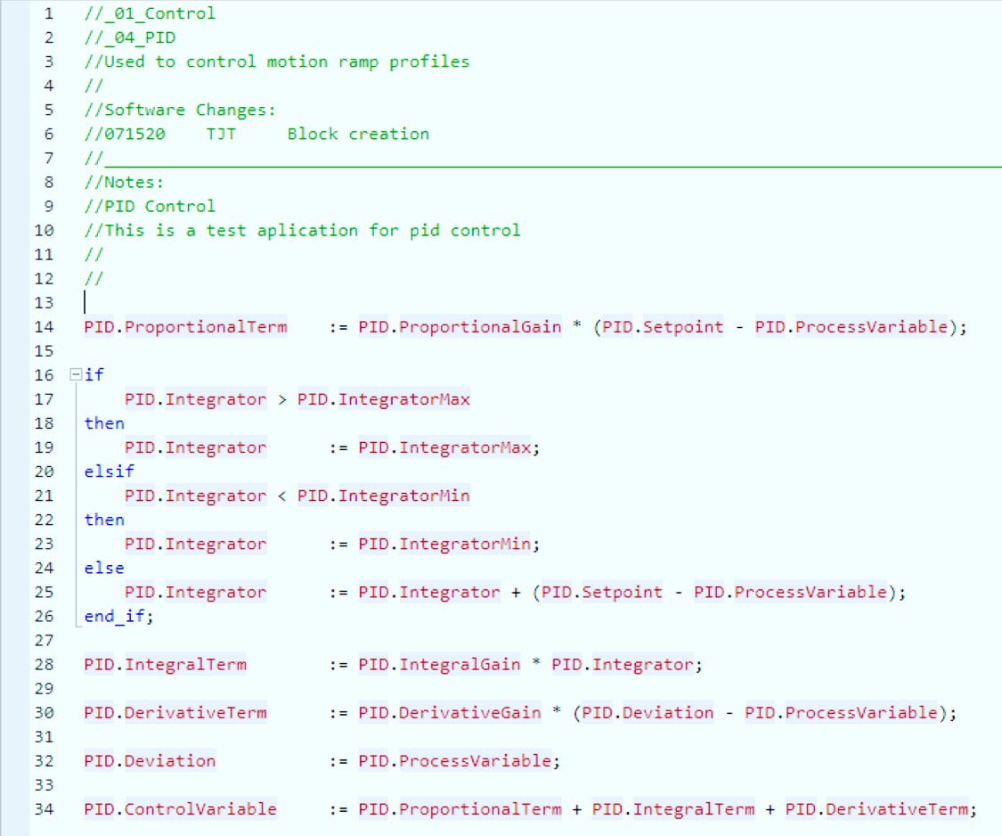 PLCAutomation3's tweet image. Breaking down PID into simple code. Next applying time derivation and ramping profiles.