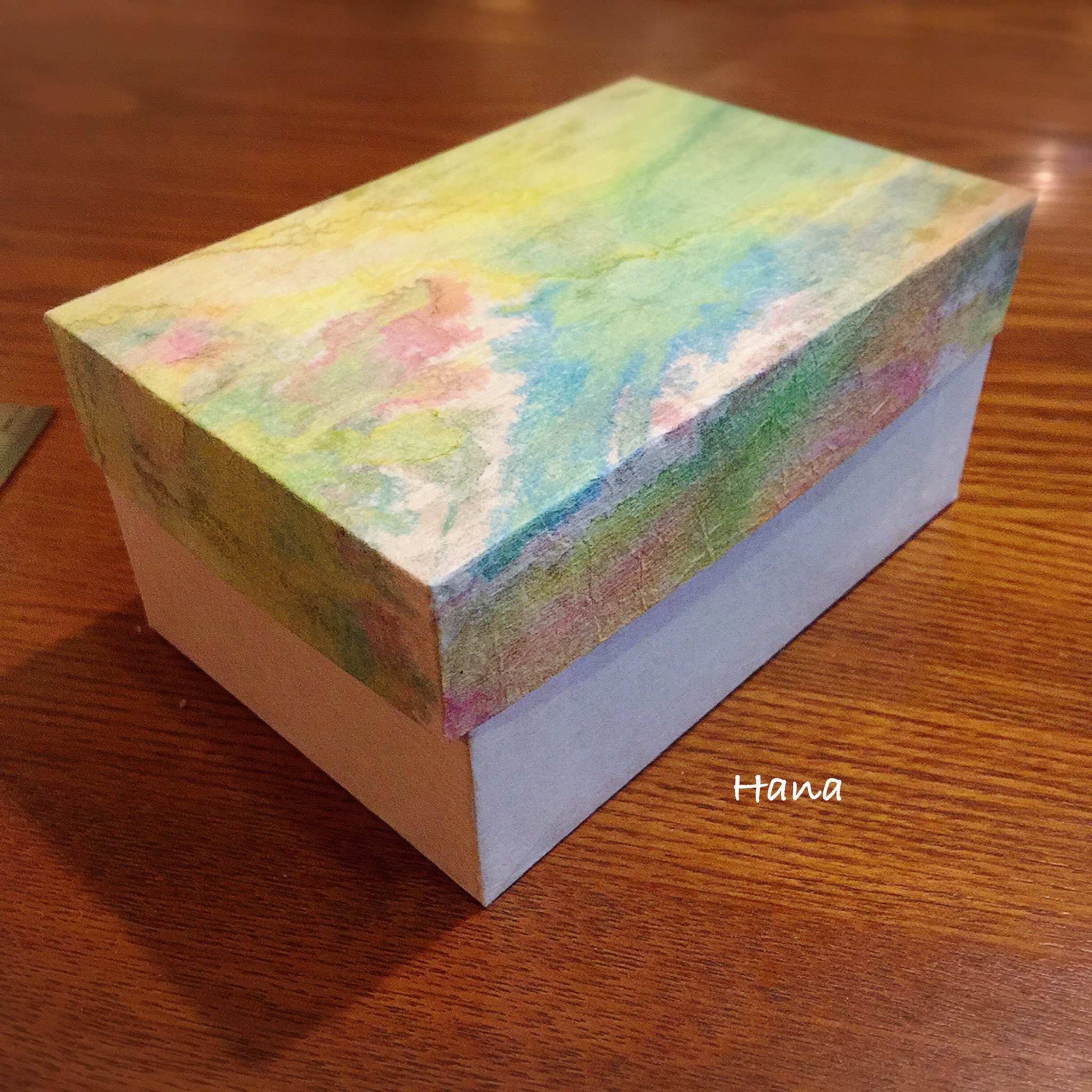 花姫 お嬢の幼馴染への誕生日プレゼント 箱を作ってみた 私 和紙貼りブームが来てる ﾟ ﾟ ｱﾊ 箱 ペーパークラフト 誕生日プレゼント 手作り T Co I4cotnmgqf Twitter