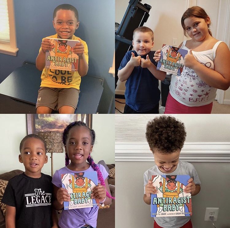 Sharing all the cuteness and love of #antiracistbaby. Thank you caretakers for sharing these images of your little ones.