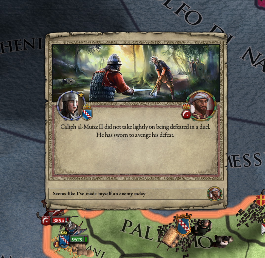 Awww, didn't like getting beaten in a duel by a 21 year old Duchess?BRING IT. I'LL BE WAITING.