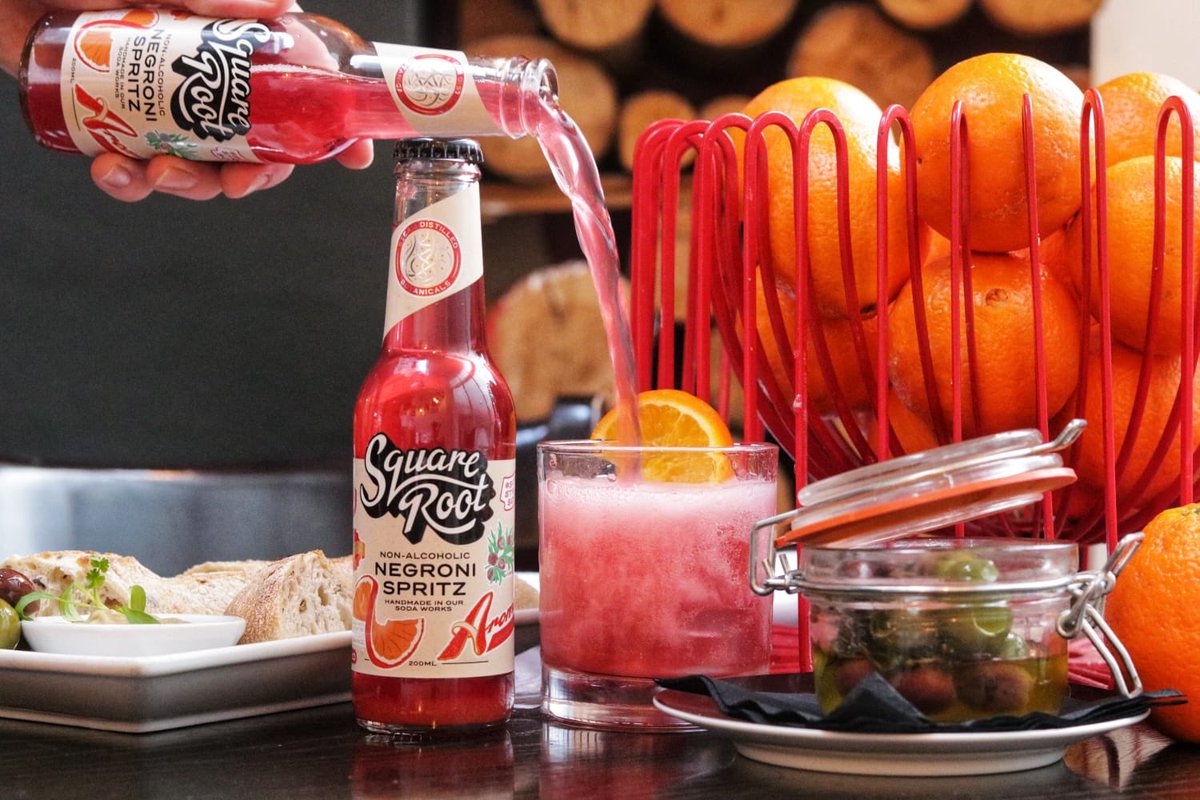 NectarMonika's tweet photo. When you want to treat yourself but still being good and alcohol free, ⁦@squarerootldn⁩ Negroni spritz delivers just that. ☀️🍹☀️⁦@nectarimportsuk⁩ https://t.co/RWNRWi8k21