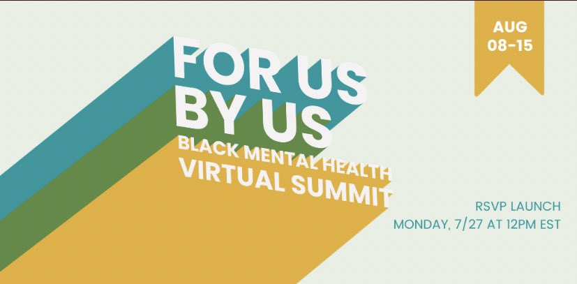 DrJulietteM's tweet photo. So excited to be a part of this summit! Please sign up for as many of the panels as you can. I’ll be participating on Saturday for “Naming the Beast” where we’ll talk about racism in the MH system. Speakers are Black leaders in #BlackMentalHealth. Registration in @eyuorg bio! https://t.co/y5Jx7CKE7O