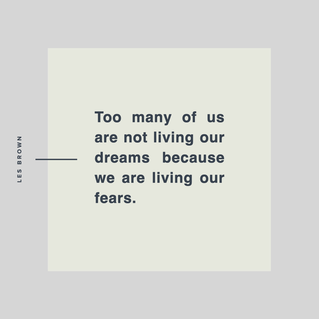 MichaelHyatt's tweet image. "Too many of us are not living our dreams because we are living our fears. " – Les Brown