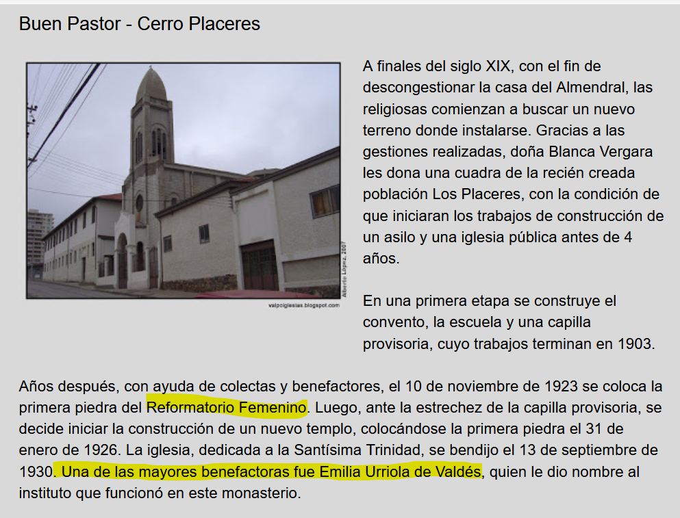 So I found the convent, and some pieces fell into place for me. Her Tia Emilia was one of the major donors to the convent, which besides the church and the convent, also included a schoolhouse and a "Reformatorio Feminino" with dormitories.