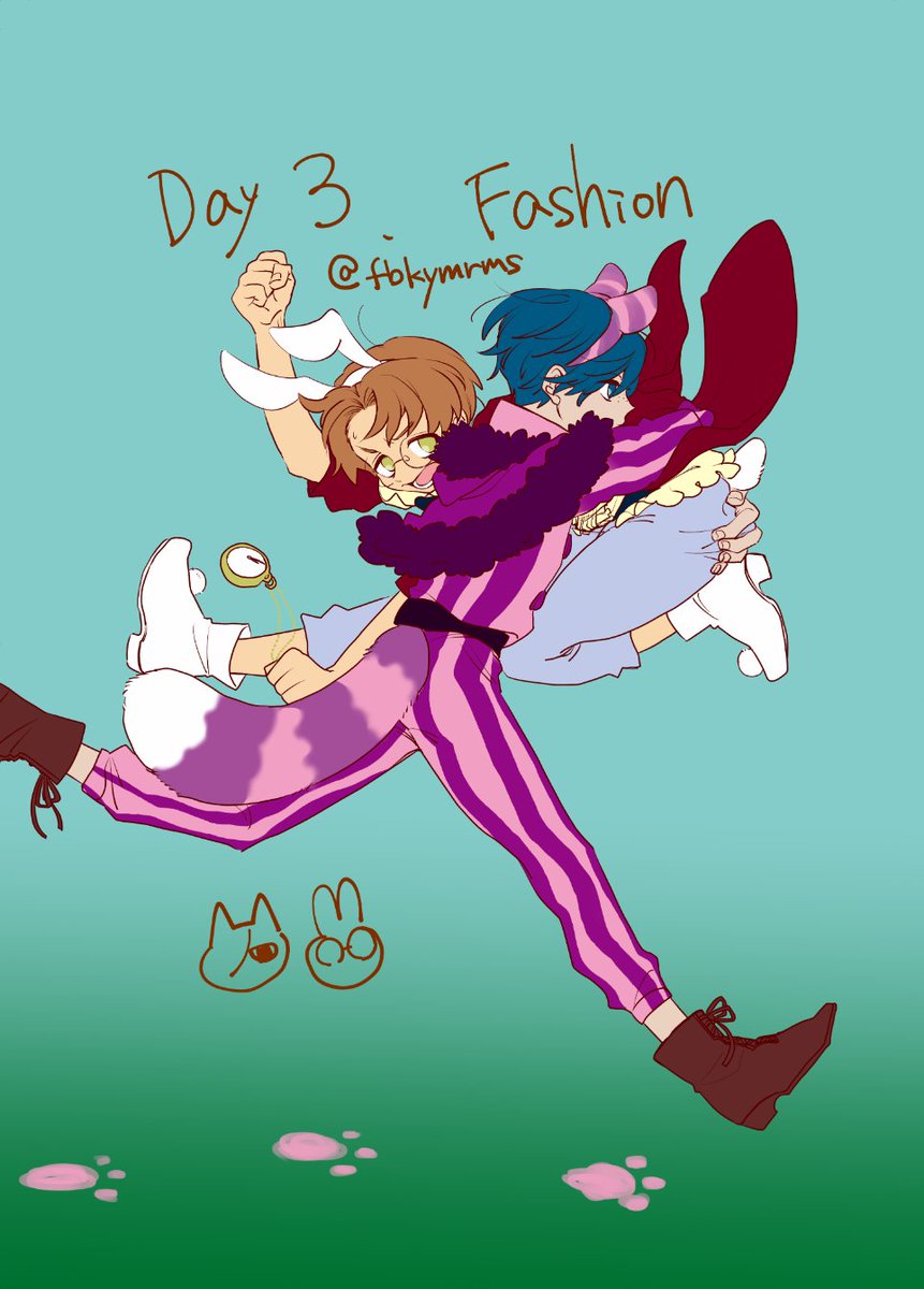 fbkymrms's tweet photo. #Entoiweek2020
day3 Fashion
🐱ト×🐰エの悠燕
アリスパロ衣装大好きだ～！ https://t.co/gmsiFsNCuX