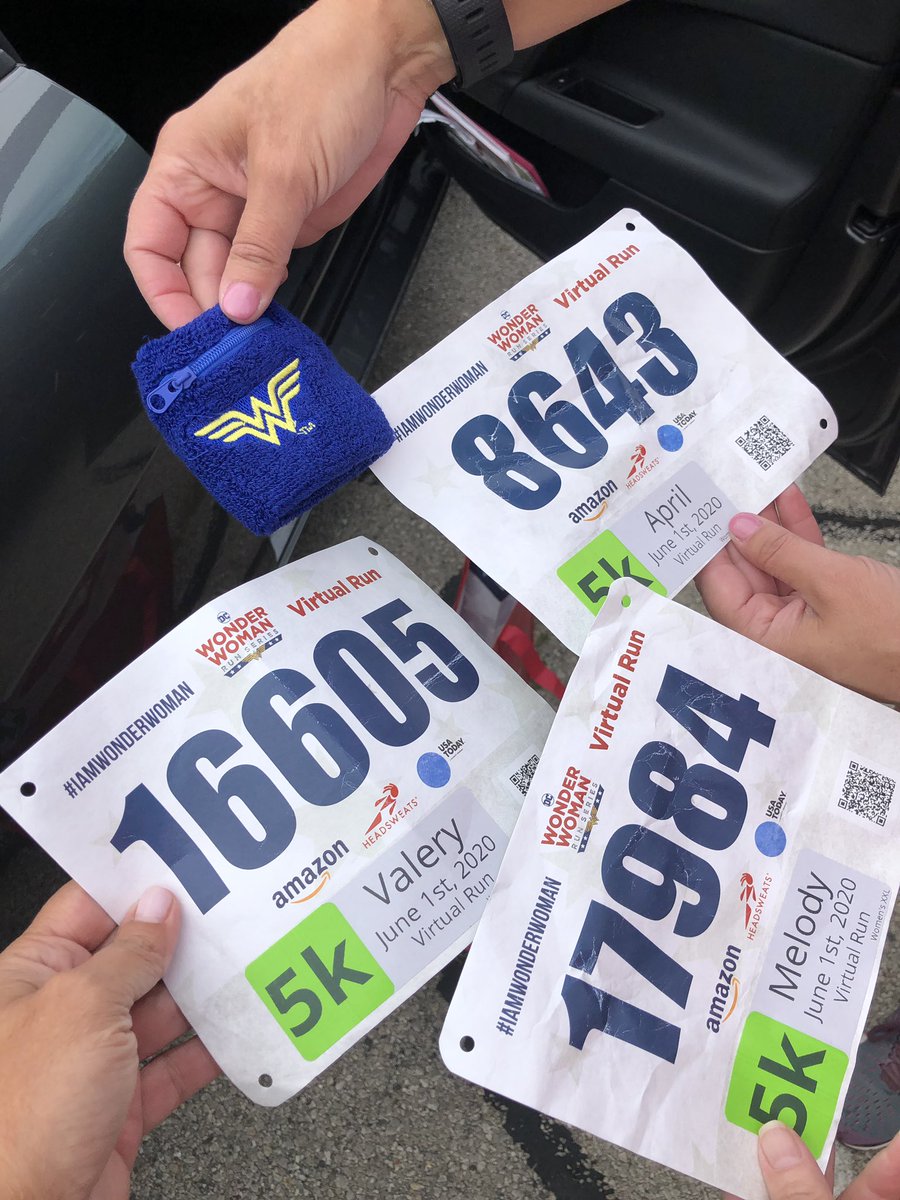 melodyclegg's tweet photo. So we did a thing today. The Wonder Woman virtual 5K. #workoutsisters https://t.co/IPNal5NRt0