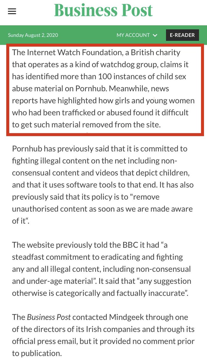 BREAKING: Amidst a global spotlight exposing Pornhub’s complicity in sex trafficking, Pornhub’s parent company Mindgeek shuts down UK companies &amp; transfers $154 million in assets to “new affiliate”

Pornhub you can run but you can’t hide. #Traffickinghub 

businesspost.ie/companies/porn…