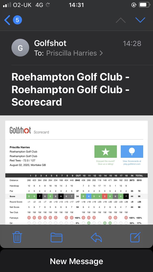 Cilla_Harries's tweet photo. #AHPsActive #WeActiveChallenge #WC201
Day 2 Managed swim ( did a bit better as found googles) and 18 holes of 🏌️♀️ with hubby and youngest son https://t.co/bZpRHHPlrS