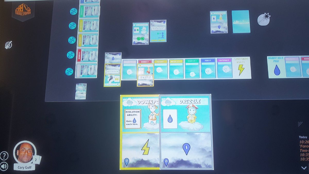 XInfinityGames's tweet photo. Forecast is almost ready for playtesting on Tabletopia!
#forecast #weather #boardgame #boardgames #games #game #cards #cardgame #cardgames #tabletop #tabletopgames #elemental #drafting #tabletopia https://t.co/mxZOvKsws4