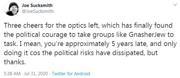 We’re not leaving because the Pipi Longstocking’s of the left scared us (seriously ) or because some people said hurty words. /6