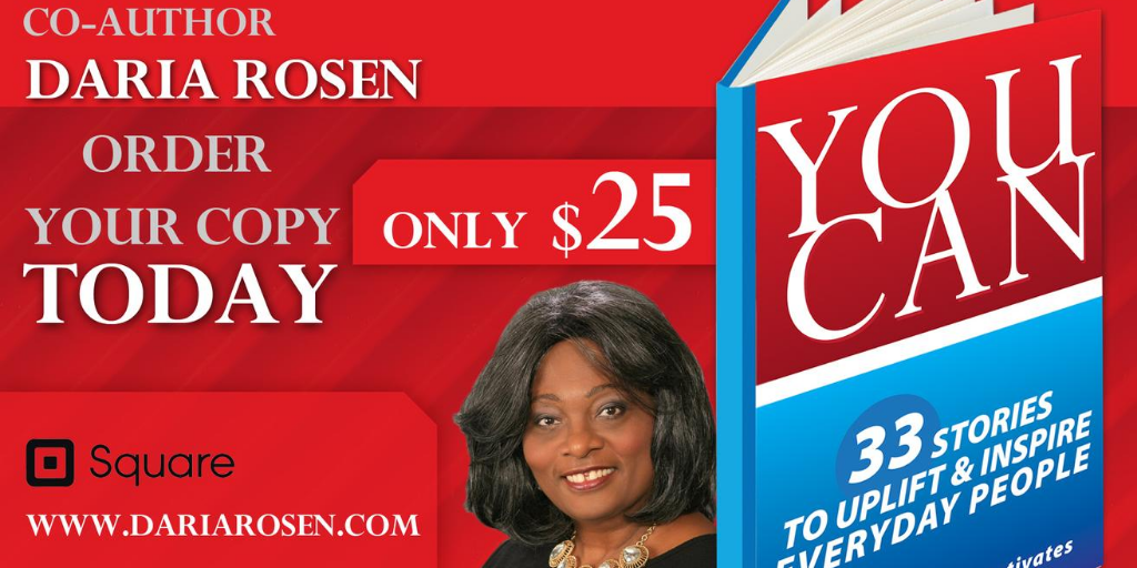 dariarosen's tweet photo. YOU CAN is officially launched!  Learn more about the co-author Daria Rosen in this interview with @NinaMotivates 
https://t.co/PDGuVrCagr
#motivation #author #sundaymorning https://t.co/ZWedxUnRok