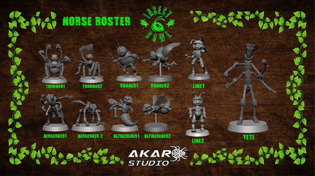 AkaroDice's tweet photo. https://t.co/yUFsGrR0E3
#insectBowl #BloodBowl #Miniatures #humans #norse #khemri #akarodice #AkaroStudio https://t.co/QGFx4WaMAQ