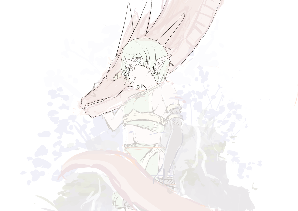 「今日はここまで 」|クララ玉緑茶のイラスト