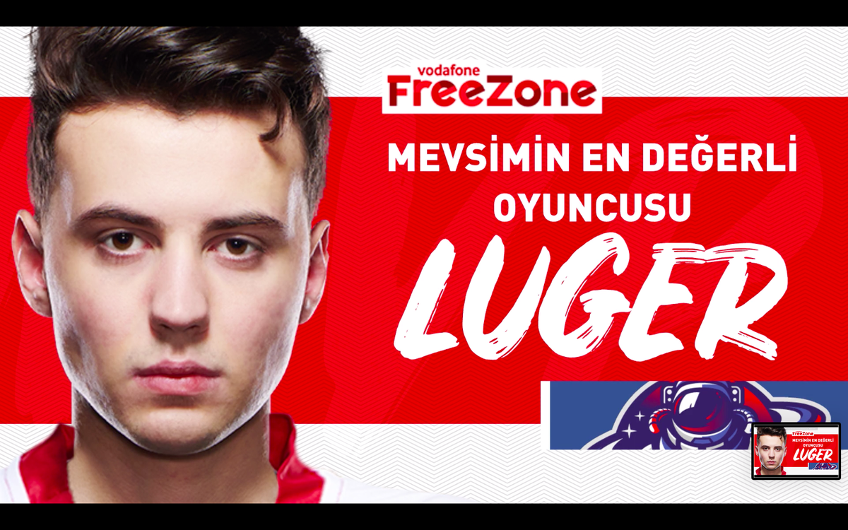 LoLespor's tweet photo. Vodafone FreeZone Mevsimin En Değerli Oyuncusu @lugerlol! #VFŞL https://t.co/VE24Nnn1jq
