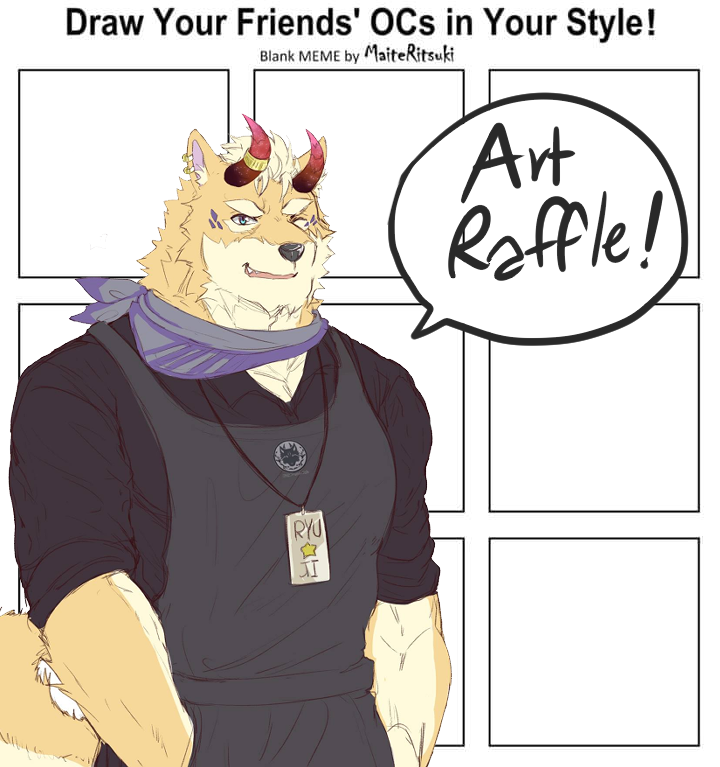 #Art_raffle Taichan comeback! 
I haven't drawn anything so long time and I want to recover my skill! so could you guys help me please!! 

[9 slot] :: head shot with besic color
> like&amp;retweet this post
>follow me
> reply with your oc or ref

End on 7 August 2020
Good Luck!