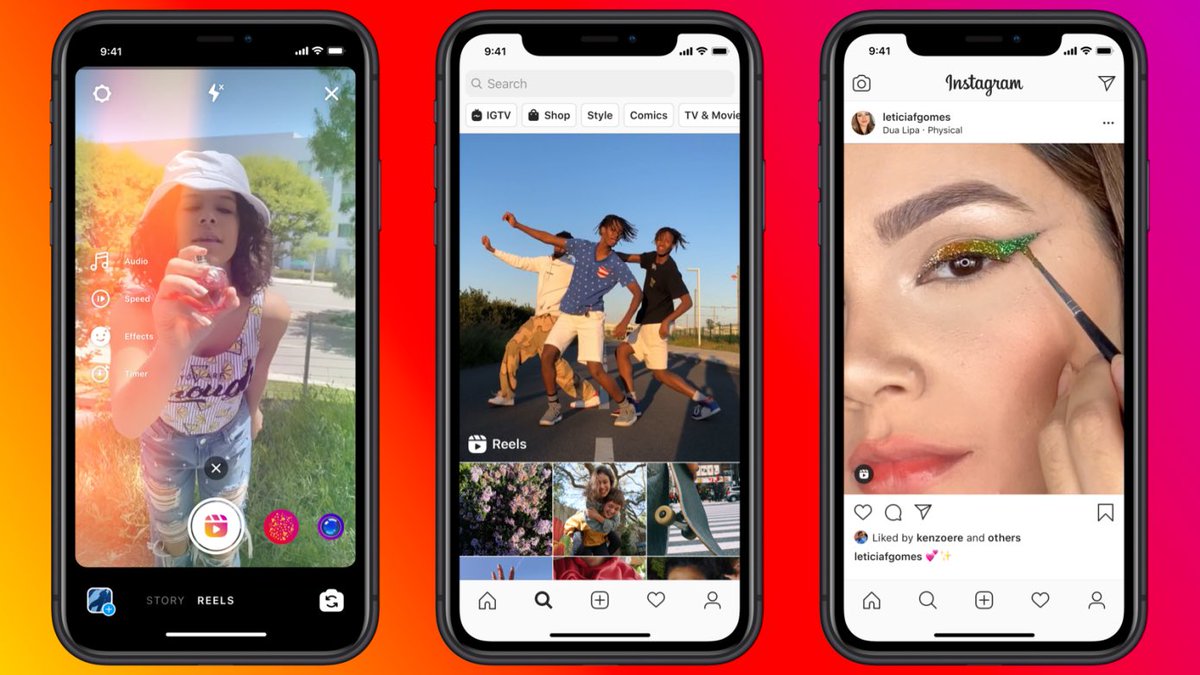 TikTok replacements, ranked#2. Instagram Reels-1B+ user potential if IG gives its clone homescreen space-But it’s buried in Explore, and cringey micro-entertainment may be embarrassing to share beside manicured biographical social media