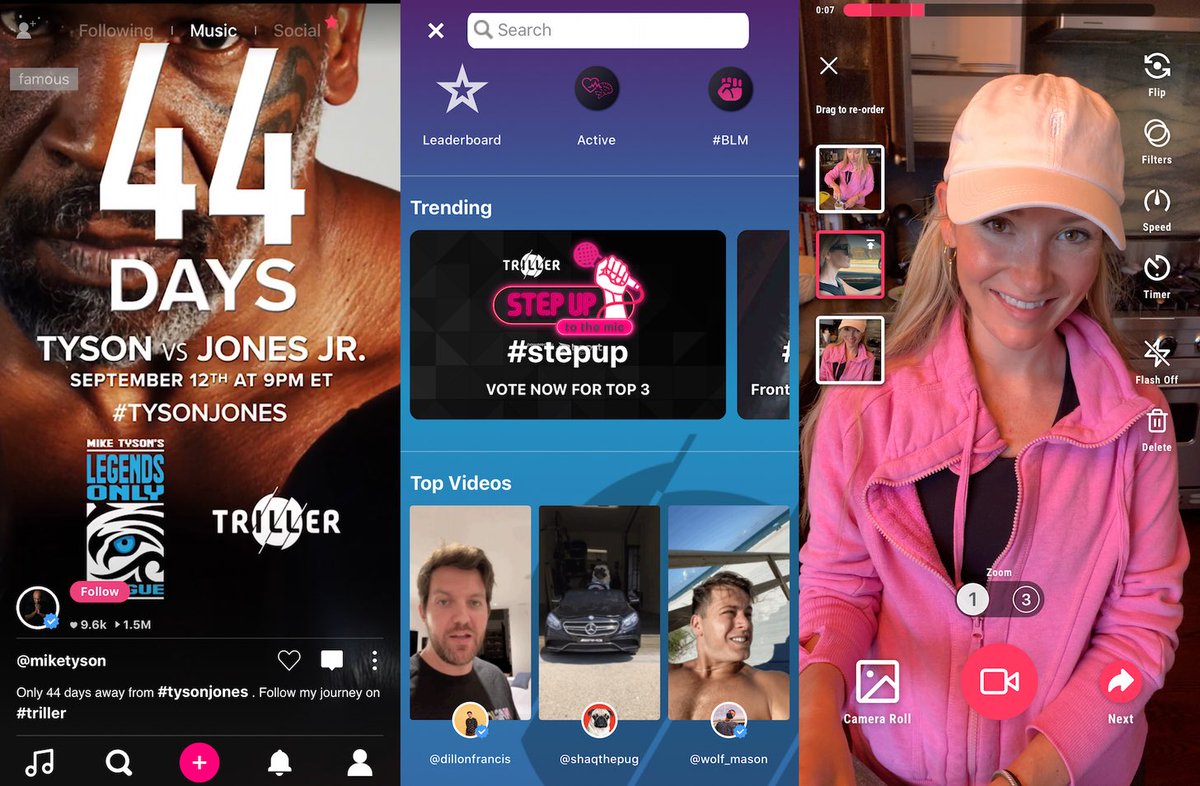 TikTok replacements, ranked#1. Triller-It’s got celebs & poached TikTokers, strong creation tools, & record label deals-I sense a sterilized Hollywood try-hard vibe but it’s blowing up. App Store #1 again today