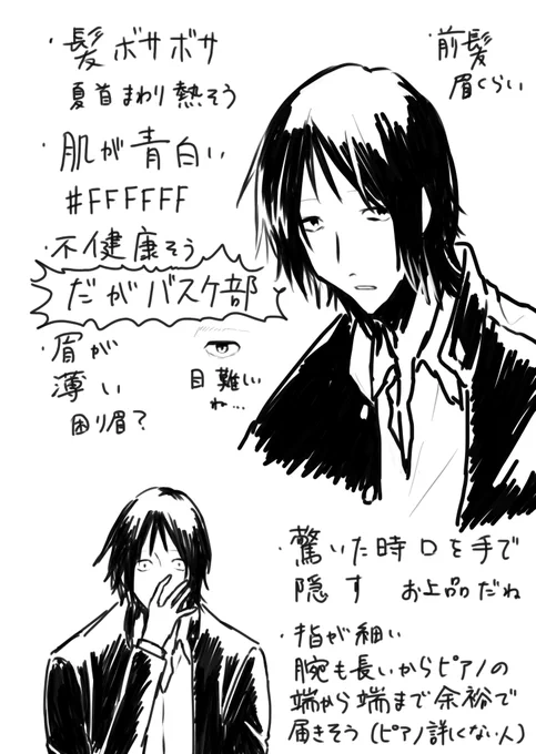 取手くん描くの難しいよ…… 