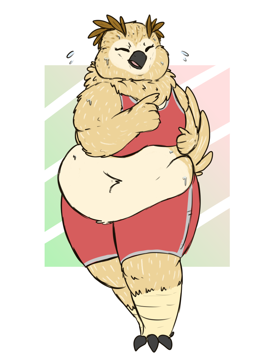 portlypigeon's tweet image. Fullbody and Comic Commission for @MelBoneZone!
Dawn finally got all the weight off, but Java has other plans for her...