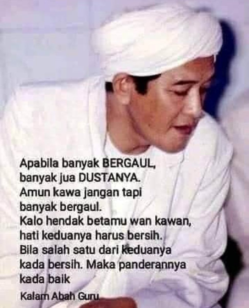 @sayidmachmoed Nasehat Abah Guru Sekumpul 🙏🙏

Al Farihah..