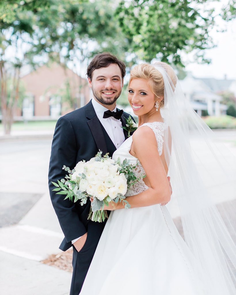 j_ware4's tweet photo. I’m so blessed to call you my wife! Here’s to forever @marykateware !! 7/25/20 https://t.co/qo0OYgopCM