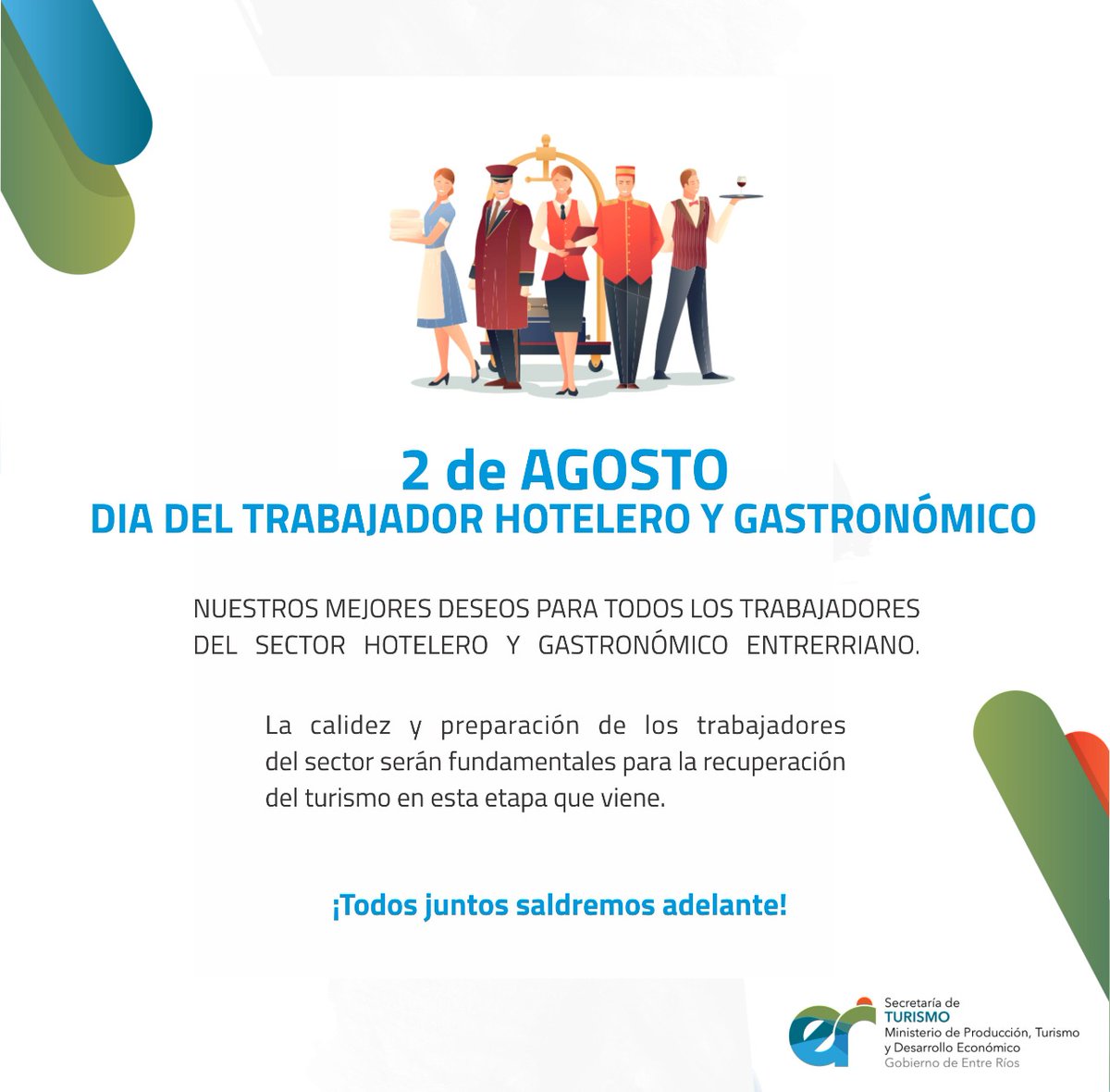 Feliz día trabajadores de la hotelería y gastronomía de 
#EntreRios