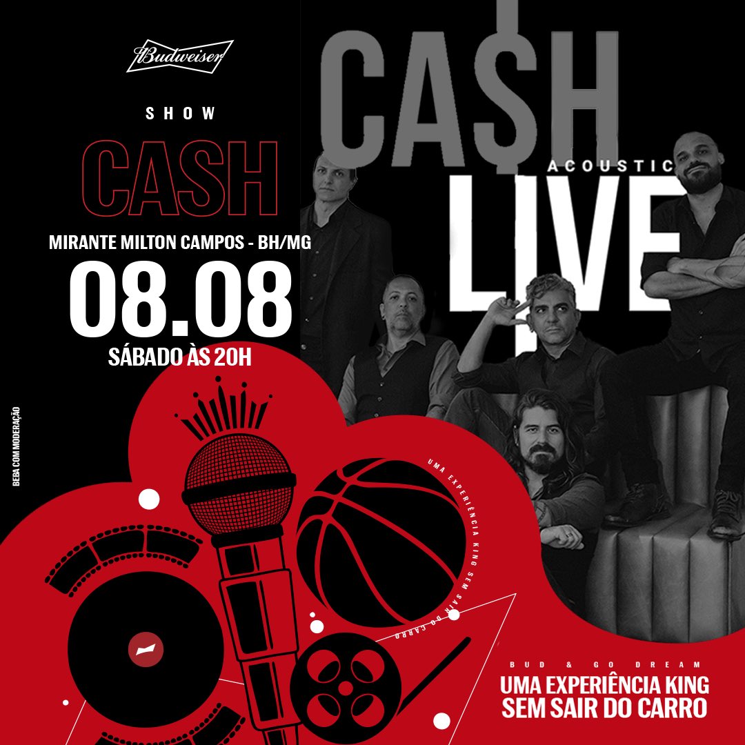 ÚLTIMOS INGRESSOS para curtir CA$H AO VIVO no Mirante da Milton Campos!!!
entradavip.com.br/events/167/tic…