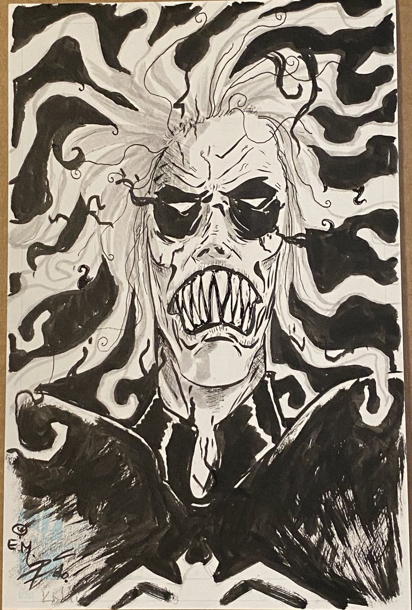 mindfawk's tweet image. The awesome @Doncates and his lovey wife @blackem_art did a collaboration piece for me as part of @heroinitiative, I decided to get it inked last night on my leg. I think it turned out great! #knull #Symbiote #StegmanNeverSentMeAnythingToInk