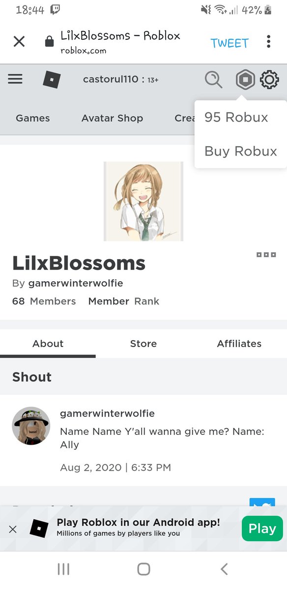 snowinqale's tweet photo. @iix_Ally is trusted! I gave her a banner and then she gave me the robux https://t.co/SFvSAqXfRl