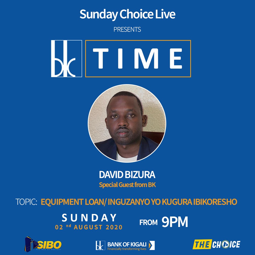 BankofKigali's tweet photo. The BK team is back again tonight to share more insights on Equipment Loan. This week's winners of #WinWithBK will also be announced. Will you be one of the lucky three? Join us at 9pm on Isibo TV and Youtube: https://t.co/qZzcY87wHN to find out!
#BKTime https://t.co/7SQeQgJp92