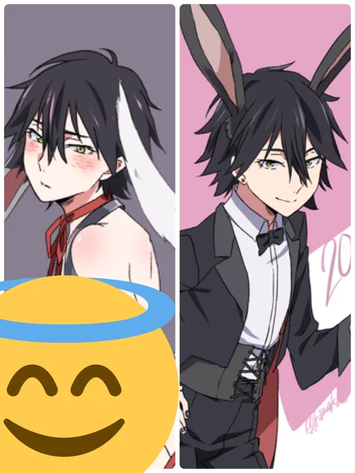 しろくろうさぎさん 