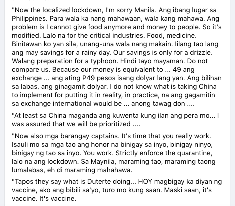 radikalchick's tweet photo. #RealTimeShit 6. #Duterte not talking about ANYTHING AT ALL. But blaming everyone other than himself for the state of #Covid19 response. https://t.co/uJqAsbp9jO