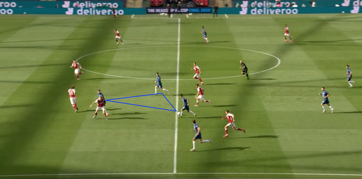 •And on other occasions he would actually double-up with Mount on the left side of the pitch, particularly when Chelsea opted for a longer build-up approach, which would facilitate close link-up play between the duo & Giroud