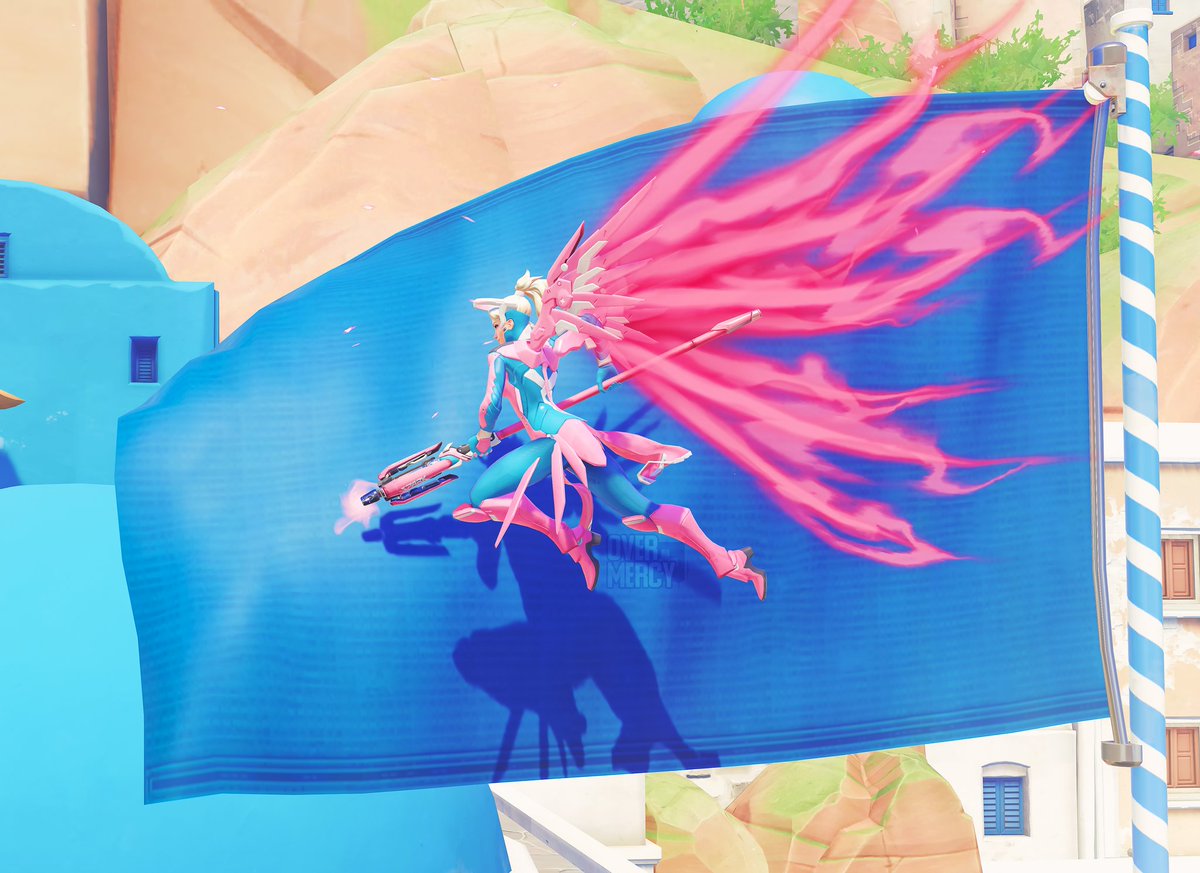 overmercyTwit's tweet photo. ㅤ 
ㅤㅤᴍᴀᴅᴇ ʙʏ @overmercytwit 
 ㅤㅤㅤ💖 ᴡɪᴛʜ ʟᴏᴠᴇ 💖 
ㅤ 
Pink wings!
ᴍᴇʀᴄʏ ꜱᴋɪɴ: #SparkMercy
#SparkBang
#overwatchmercy #overwatch #angelaziegler #mercymain @playoverwatch https://t.co/cQFbkfM4zH
