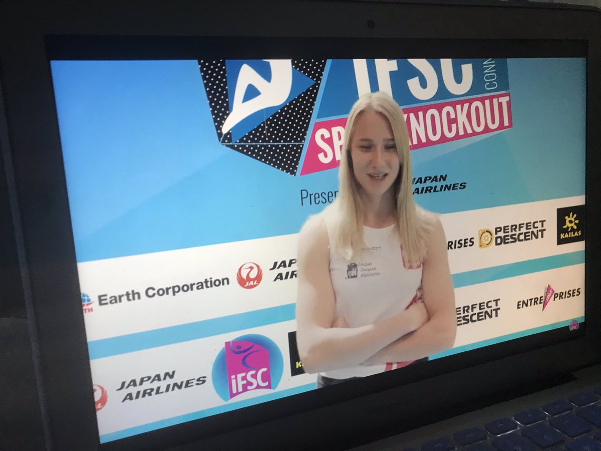 tomekmaz's tweet image. Ola Kałucka wygrywa #IFSCSpeedKnockout 🇵🇱👏💪 #pzasport #team100