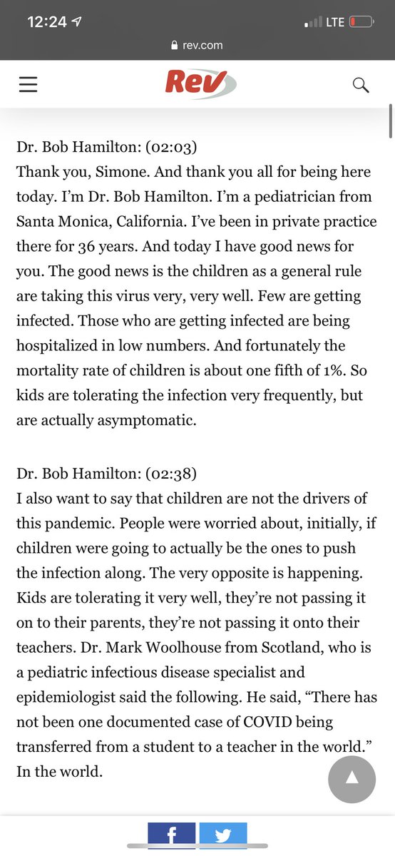 Doctor Bob Hamilton of Pacific Pediatrics. This guy literally delivered me. The first person on the planet besides my mom to ever come into contact with me. He’s an old family friend. Why has he associated himself with these absolutely insane conspiracy doctors you might ask?4/18