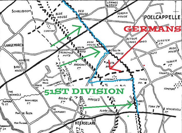 6PM - The order is given for a General withdrawal to a V-shaped defensive flanking position. It is hoped the Germans will push into the space and then be crushed by flank fire.Up in the Heavens Hannibal is smiling down at this.