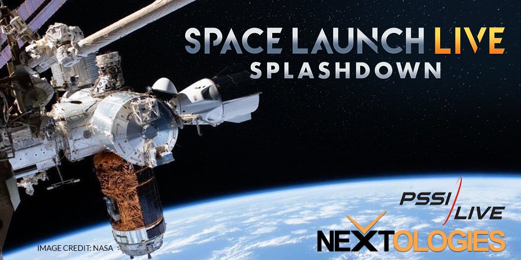 Nextologies's tweet photo. We have #splashdown!! Congratulations #Nextologies is thrilled to be part of this historic broadcast. #PSSI https://t.co/JN01xkdRYc https://t.co/n1ZMR58D99