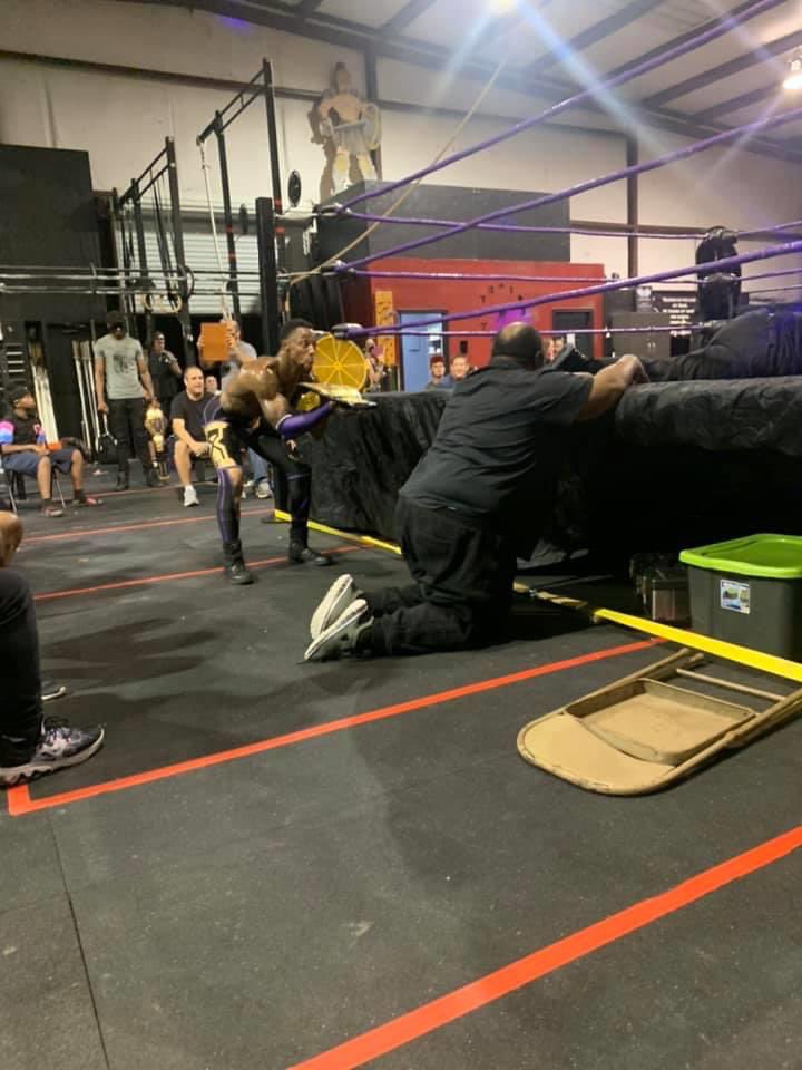 soar1wrestling's tweet photo. #AndStill your #SOAR World’s Heavyweight Champion, #KingPrime @PrimeTimeLiving! He went through hell and other shenanigans (along with, well let’s call it an argument among @wwesirmo and @jmaldonado3578)! #WWE #AEW #NJPW #ROH #Impact #Fight #Competition #Wrestling #ProWrestling https://t.co/MkThx66GbP
