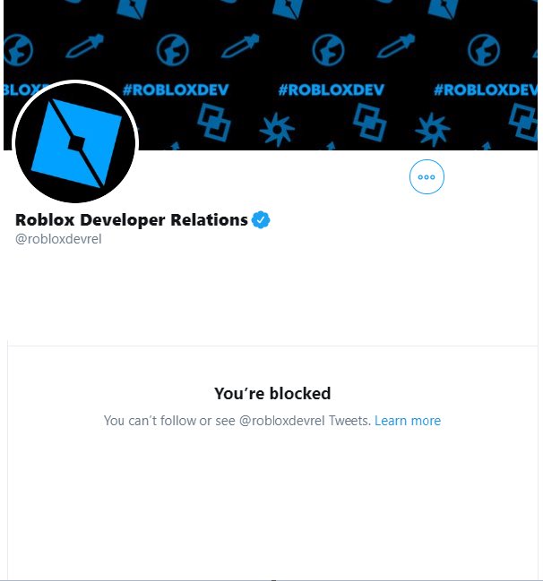 Rtc On Twitter Roblox And Roblox Developer Relations Blocked Us Because Of This Tweet Https T Co Tcpvwbe5bc - how do you see who blocked you on roblox