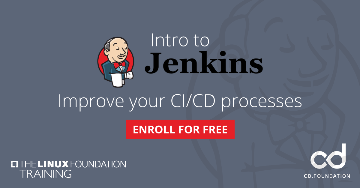 Linux_Education's tweet photo. Learn the fundamentals required to implement Continuous Integration (CI) and Continuous Delivery (CD) workflows using the #Jenkins automation server in our free training course: https://t.co/iljrl60kNm #learnlinux #cicd #devops #ittraining https://t.co/n7mG24PQmC