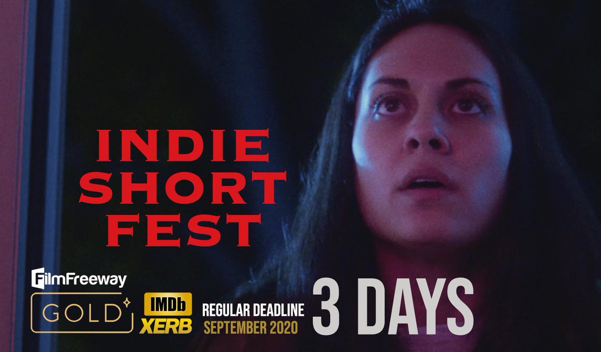 indieshortfest's tweet photo. Regular deadline in 3 days.
Submissions via https://t.co/hIDDHC2u6S
#SupportIndieFilm https://t.co/6pW4cTag4h