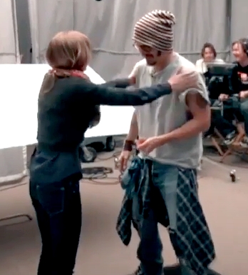 "Johnny's a total gentleman. He's brilliant. The way he approaches his work is so different from anyone else. It's like watching an amazing car changing gears on a race track. Personally he's so funny, so nice, he knows all the crews' names. He puts you so at ease." - Isla Fisher