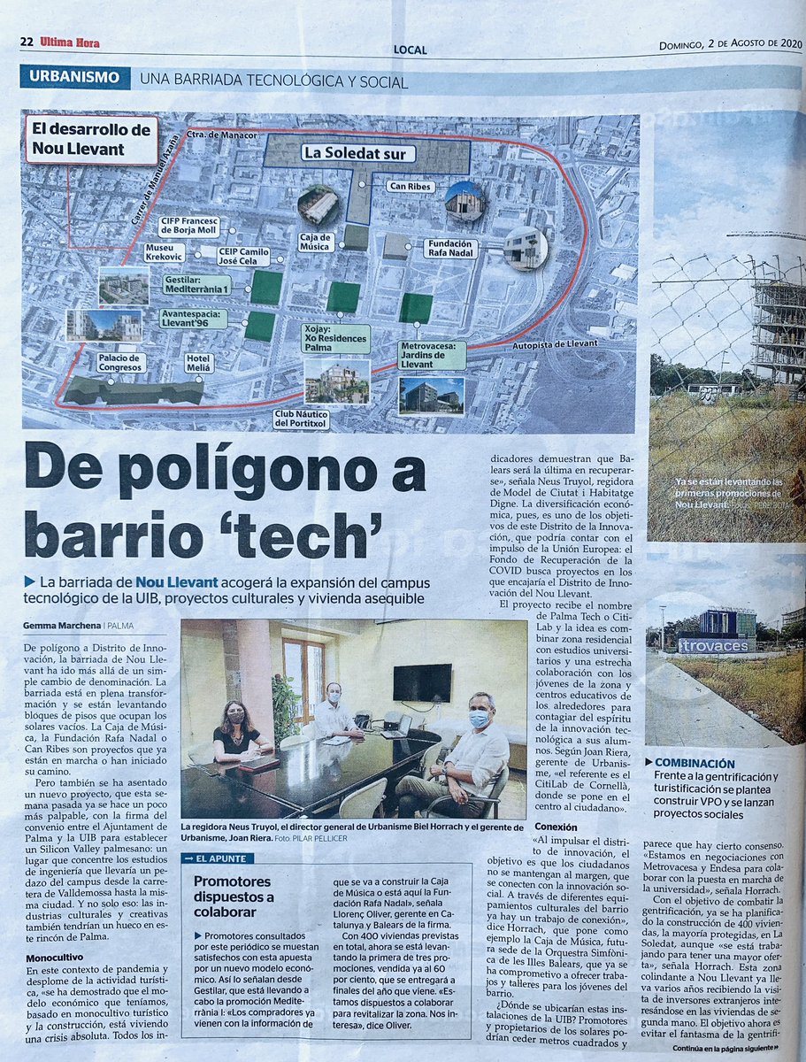 rll2030's tweet photo. Hoy @UHmallorca se hace eco de nuestra iniciativa transformada en una realidad 👏🏻👏🏻👏🏻 https://t.co/fz6bsIhZdI