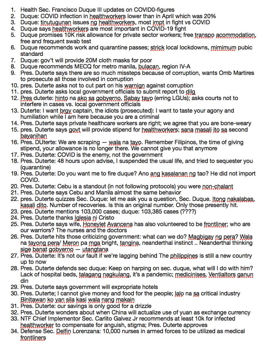Joseph_Morong's tweet image. Tadah! Highlights: Pres. Duterte heeds call of healthworkers but not without a few choice words