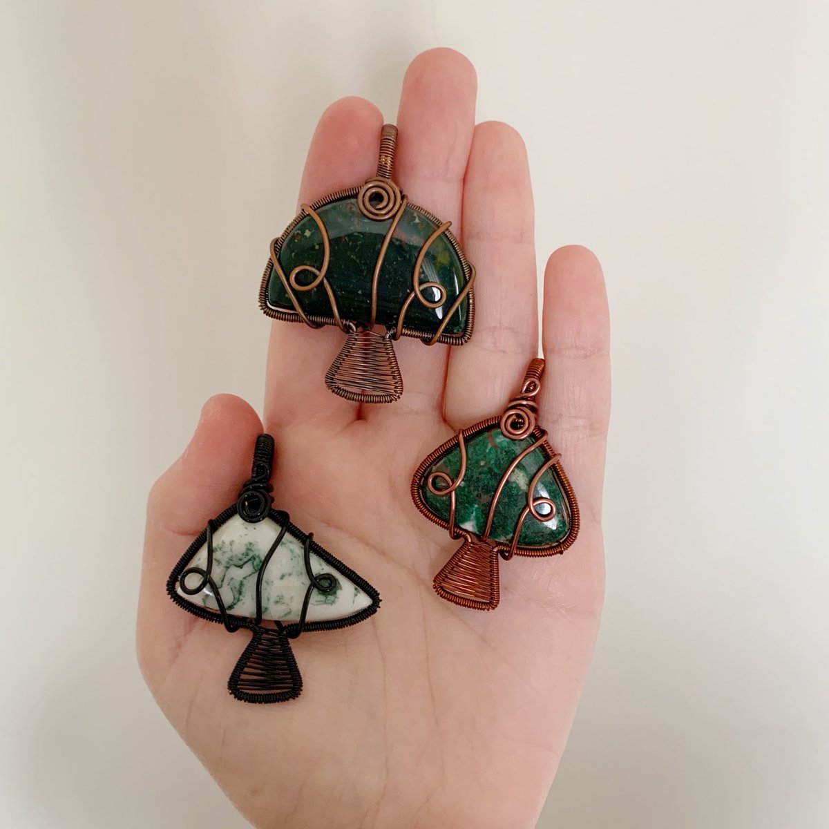 mildhippie's tweet photo. fungi &amp; eye pendants, made by me 🍄👁

available 8/07 @ 4pm EST :) https://t.co/FmPSQtpfFy