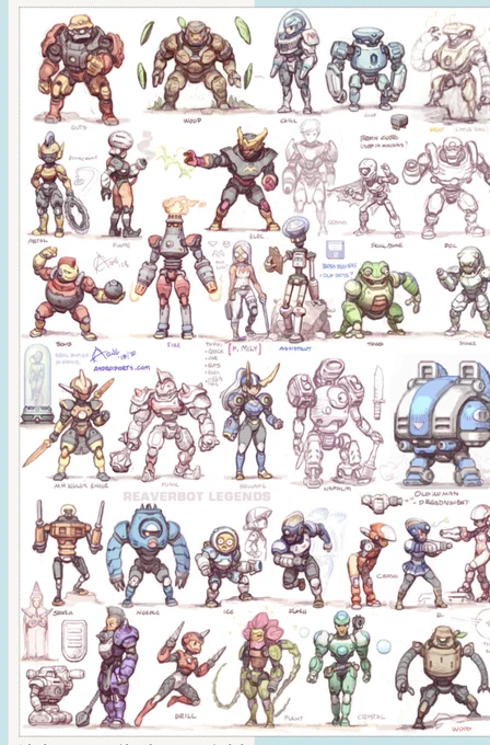 Arne is so consistently good that I almost forget to check in and see what he's been doing or even revisit old design ideas I used to love of his - here's some of the work from his megaman legends section on the site 